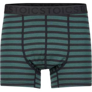 Stoic Мъжко мериносово термобельо Stoic Merino150 AlsenSt. Boxer Merino base layer - Black / Dark Ocean Green / Striped (015-1638-2112)