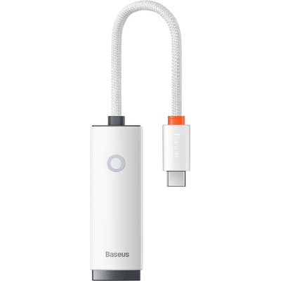 Baseus Lite Series USB-C to RJ45 Ethernet Adapter 100Mbps (WKQX000202) - адаптер USB-C към Ethernet за компютри с USB-C порт (бял)