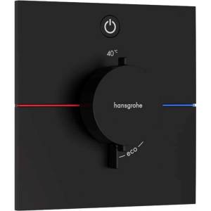 Hansgrohe ShowerSelect Comfort - Термостатичен смесител за вграждане, матово черно 15571670 (15571670)