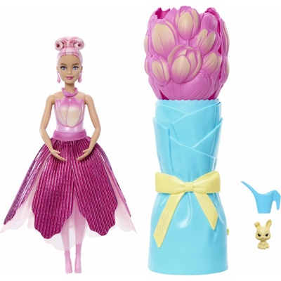 Mattel Barbie PETAL POP květinové překvapení červená růže