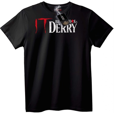 NOONEBRAND Тениска IT Дери Филм - 2XL, Black