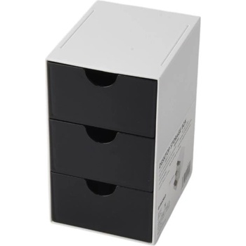 Sworld Органайзер за бюро, с 3 чекмеджета, черен (1060180108)