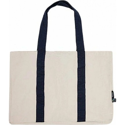 Neutral Objemná plážová taška 55 x 38 cm přírodní modrá námořní 55 x 38 cm NE90054