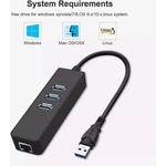  USB HUB с 3 USB 3.0 порта и Realtek Gbit LAN RJ45