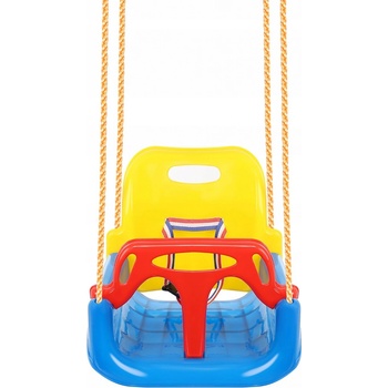 Kruzzel 23552 houpačka plastová 3 v 1, vícebarevná