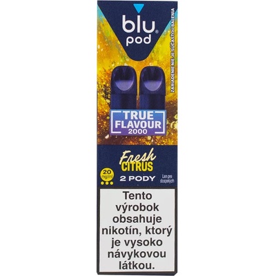 Blu Bar Pod cartridge Fresh Citrus 2 x 2 ml 20 mg