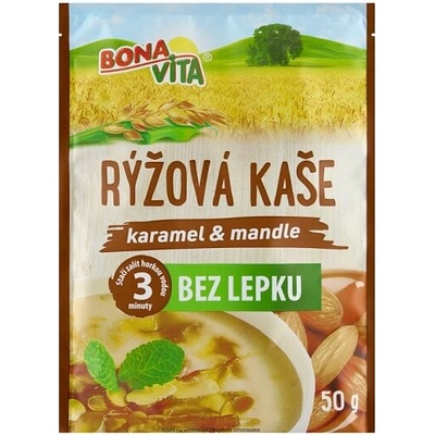 Bona Vita Bezgluténová ryžová kaša karamel & mandle 50 g