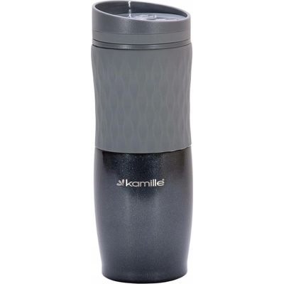 Kamille termohrnek 500 ml šedý černý