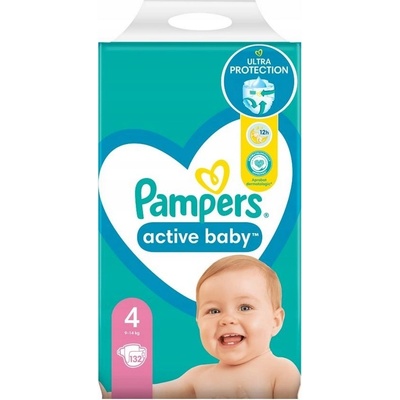 Pampers Active Baby 4 132 ks