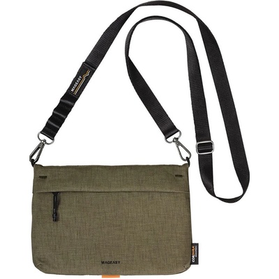 SwitchEasy Sacoche Utility Crossbody Bag + Strap Phone Lanyard 20mm 2L Wild Green + Black