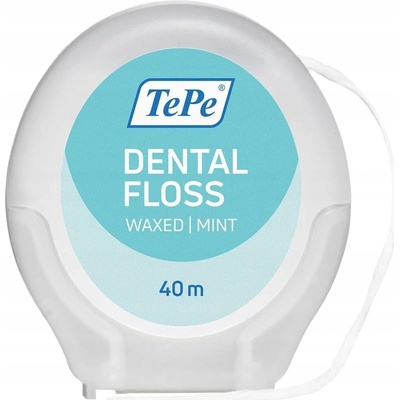 TePe Dental Floss expandujúca voskovaná zubná niť s mätovou príchuťou 40 m
