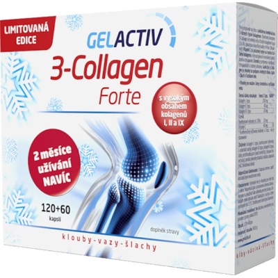 GelActiv 3-Collagen Forte Dárkové bal. cps.120+60 – Zboží Dáma