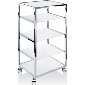 DECOR WALTHER Етажерка за баня Decor Walther на колела бяла (0702404)