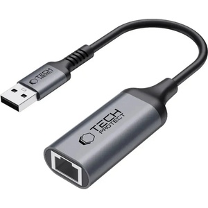 Tech-Protect UltraBoost USB-A 3.0 / Ethernet RJ45 1000Mbps адаптер - ч (5906302321841)