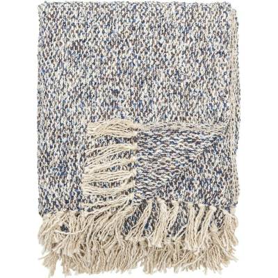 Bloomingville Ocean deka modrá šedá 130x160
