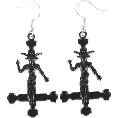 FALON обеци Baphomet Cross - PSY1111