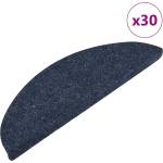 vidaXL Самозалепващи стелки за стълби, 30 бр, синьо, 56x17x3 см (3365917)