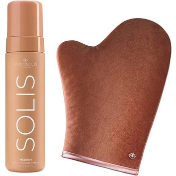 Cocosolis Комплект - Автобронзираща пяна, 200 ml + Ръкавица