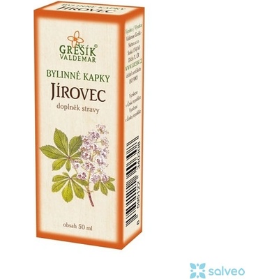 Grešík Jírovec kapky Devatero bylin 50 ml