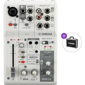 Yamaha AG03 MK2 WH Basic SET Смесителен пулт (AG03MK2W-BASIC-SET)