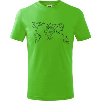Geometria svet tričko detské Apple Green