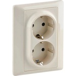 Legrand КОНТАКТ ДВОЕН С РАМКА КРЕМ legrand valena life (3414970472380)