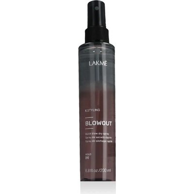 Lakmé K.Styling Blowout Quick Blow Dry Spray ochranný sprej na urýchlenie fénovania vlasov 200 ml