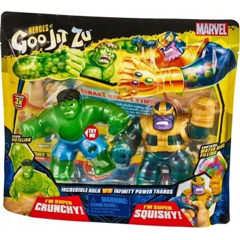 Goo Jit Zu figurky Marvel Hulk vs Thanos 12 cm