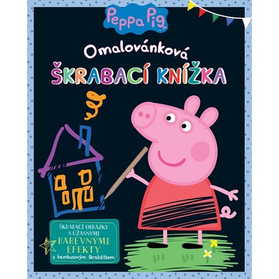 Peppa Pig Omalovánková škrábací knížka – Zboží Dáma