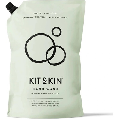 Kit & Kin mýdlo na ruce Lime & Aloe Vera náplň 1 l