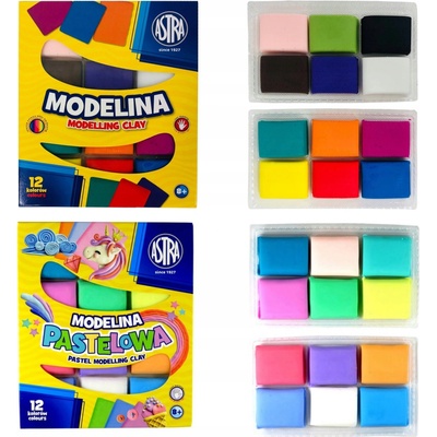 Astra Modelovacia hmota 24 základných + pastelových farieb
