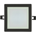 UltraLux Led Стъклен панел за вграждане, Квадрат, 18w, 4200k, 220-240v ac, (lpsg1842bl)
