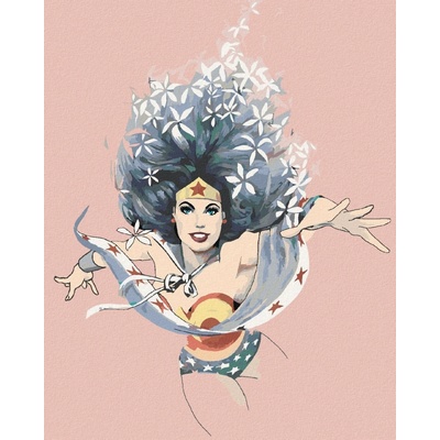 Zuty Květinová wonder woman 40 x 50 cm vypnuté plátno na rám 8596530192336