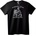 NOONEBRAND Тениска Мускулест Скелет - L, Black