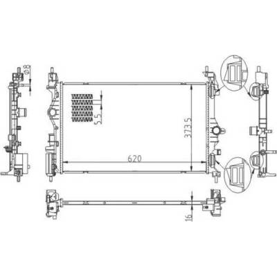 Chladič, chlazení motoru HART 623 792 (623792)