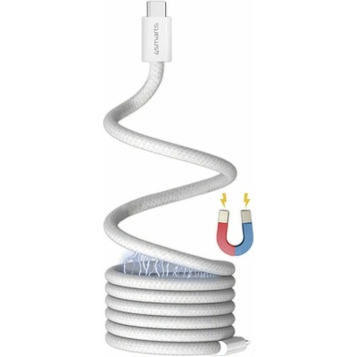 4smarts Кабел 4smarts 541012, от USB C(м) към USB C(м), 1.5m, 100W, бял (4SMARTS-541012)