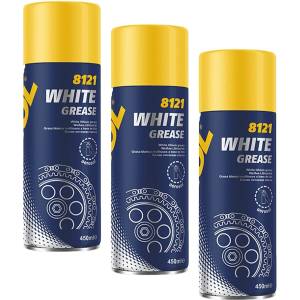 MANNOL 3бр X 450мл Спрей течна грес MANNOL White Grease (MN 8121 3BR)