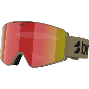 Bliz Ски маска Bliz G001 Cat. 3 VLT 14% Ski goggles - Matte Camo Green / Brown with Red Multi - размер One Size (417-3966-0211)