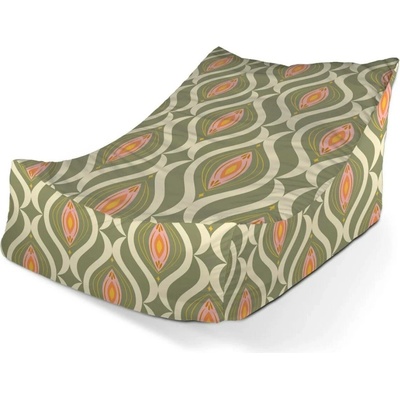 Sablio Sedací vak Lounge Retro ornament 80 x 95 x 50 cm