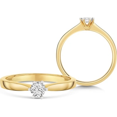 Sofia Diamonds zlatý zásnubný prsteň s diamantom UDRG46673Y H SI2