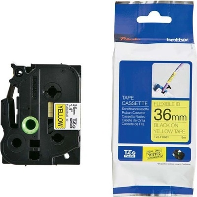 páska BROTHER TZeN201 čierne písmo, biela páska nelaminovná NON LAMINATED Tape (3,5mm) (TZEN201)