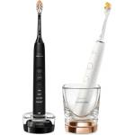  Комплект 2 електрически четки за зъби Philips Sonicare DiamondClean 9000 HX9914/69 - rose gold и черна, 4 режима и приложение (SC.HX9914/69)
