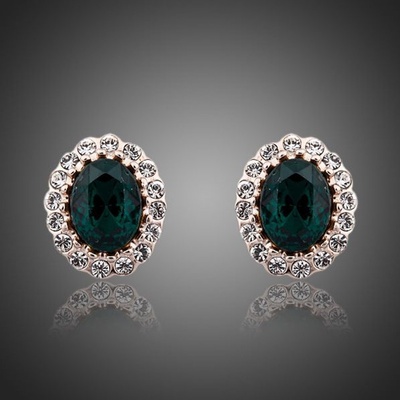 Francesca Petrucci se Swarovski krystaly Ysabelle E0074 zelená