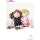 Bonikka látková 32 cm Ruby modré jeansové šaty