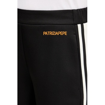 Patrizia Pepe Панталон Patrizia Pepe в черно с широка каройка, с висока талия 2P1716 A664 (2P1716.A664)