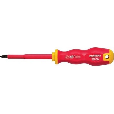Skrutkovač Whirlpower® 1023, PZ0/060 mm, Pozidriv, DIN8764, VDE 1000, elektrikársky