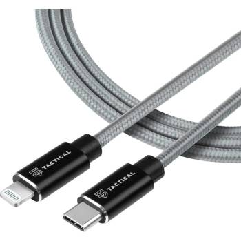 Tactical Fast Rope MFi Kevlar USB-C to Lightning Cable PD 20W - сертифициран (MFi) USB-C към Lightning кабел за Apple устройства с Lightning порт (30 см) (сив)