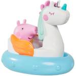 TOMY Играчка за баня Tomy Toomies - Прасенцето Пепа с лодка еднорог (E73106U)