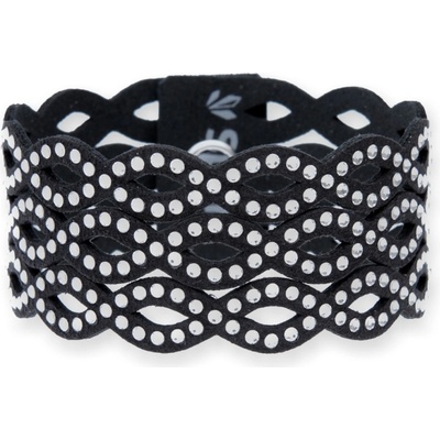 Spark náramek se Swarovski Elements krystaly černý Endless BEND3CZC Krystal