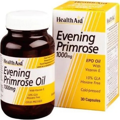 HEALTHAID Хранителна добавка масло от Вечерна иглика, Health Aid Evening Primrose Oil 1000mg 30caps